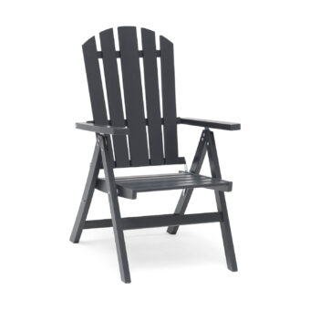 Läckö positionsfåtölj i färgen orkangrå från Hillerstorp.