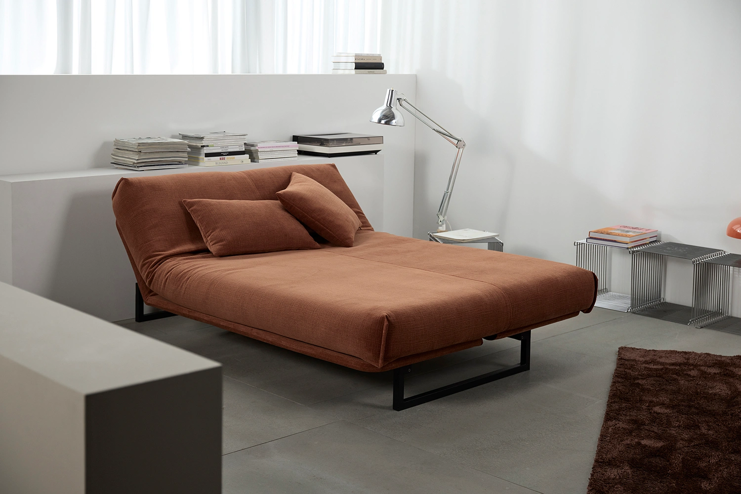Fraction bäddsoffa med avtagbar klädsel 140-200 cm