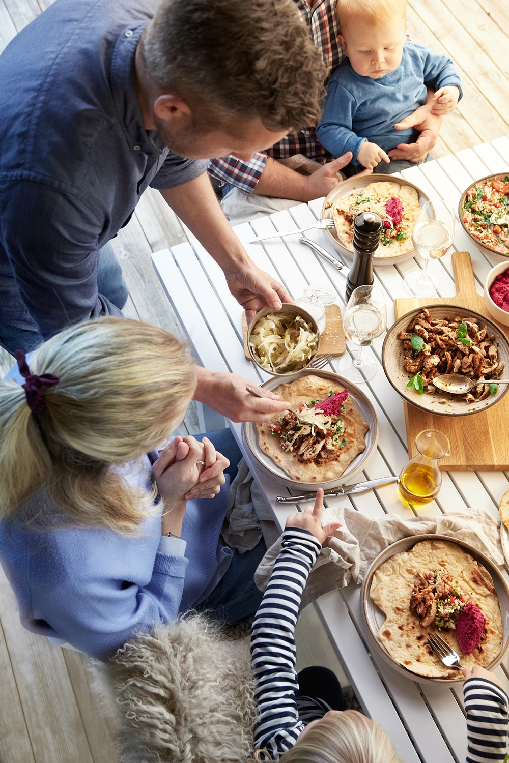 Vevi matgrupp stor vit aluminium