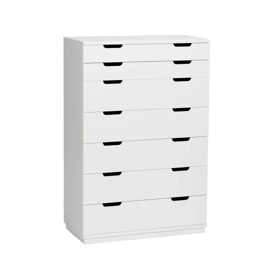 Aoko byrå 7 lådor vitlack