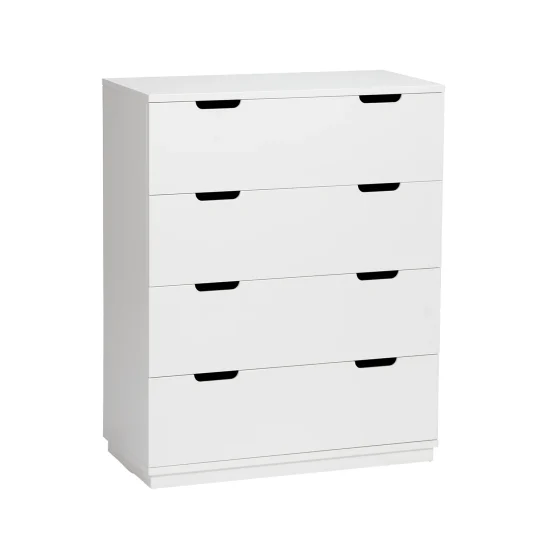 Aoko byrå 4 lådor vitlack