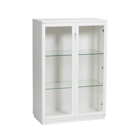 Aoko vitrinskåp vitlack