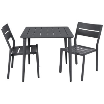 Delia och Nimes matgrupp i färgen antracit.