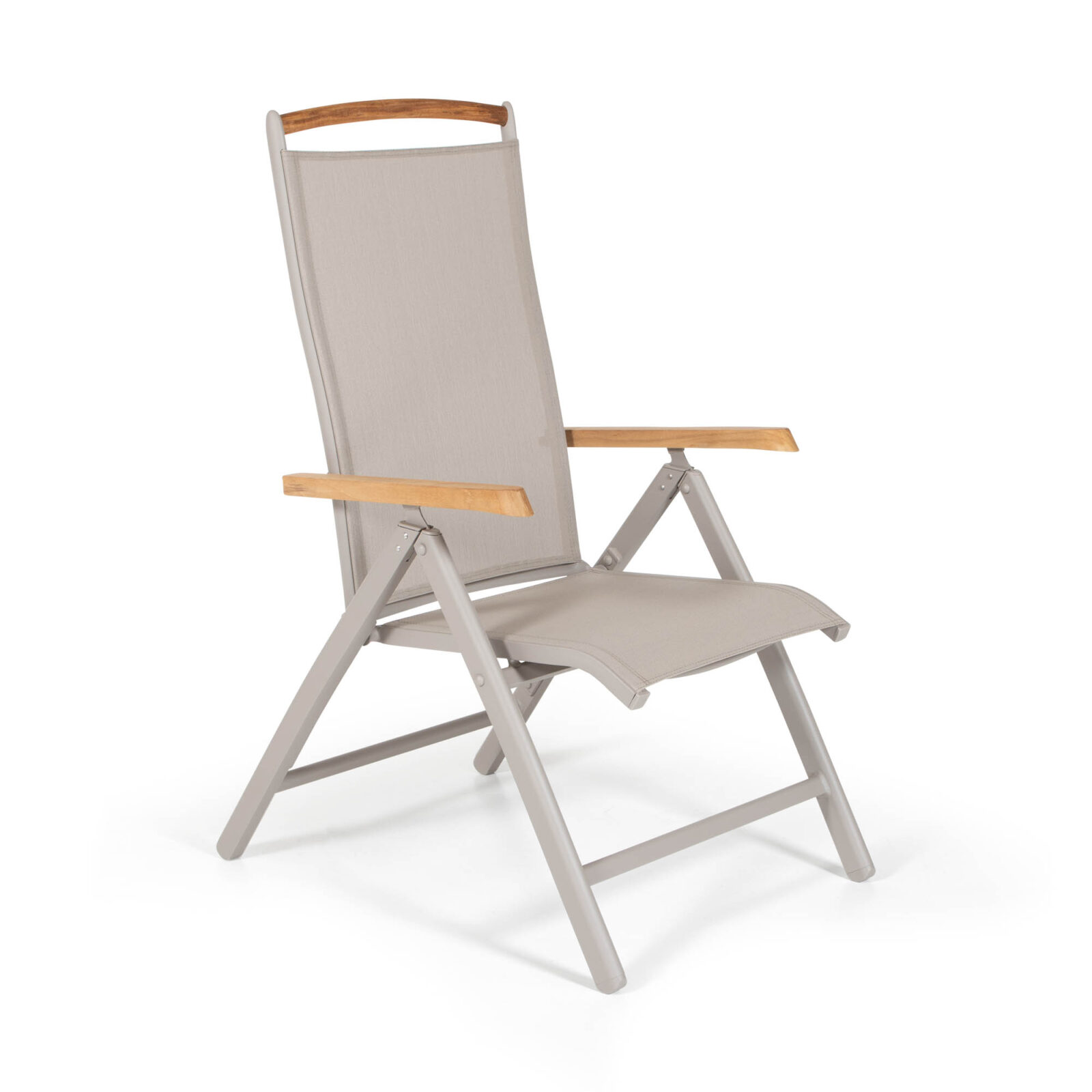 Andy positionsstol khaki/khaki/teak