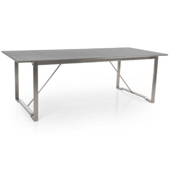 Gotland matbord rostfri stål/keramik 220x95 cm