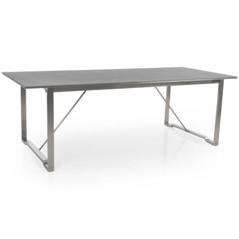 Brafab Gotland matbord 220x95 cm rostfri stål