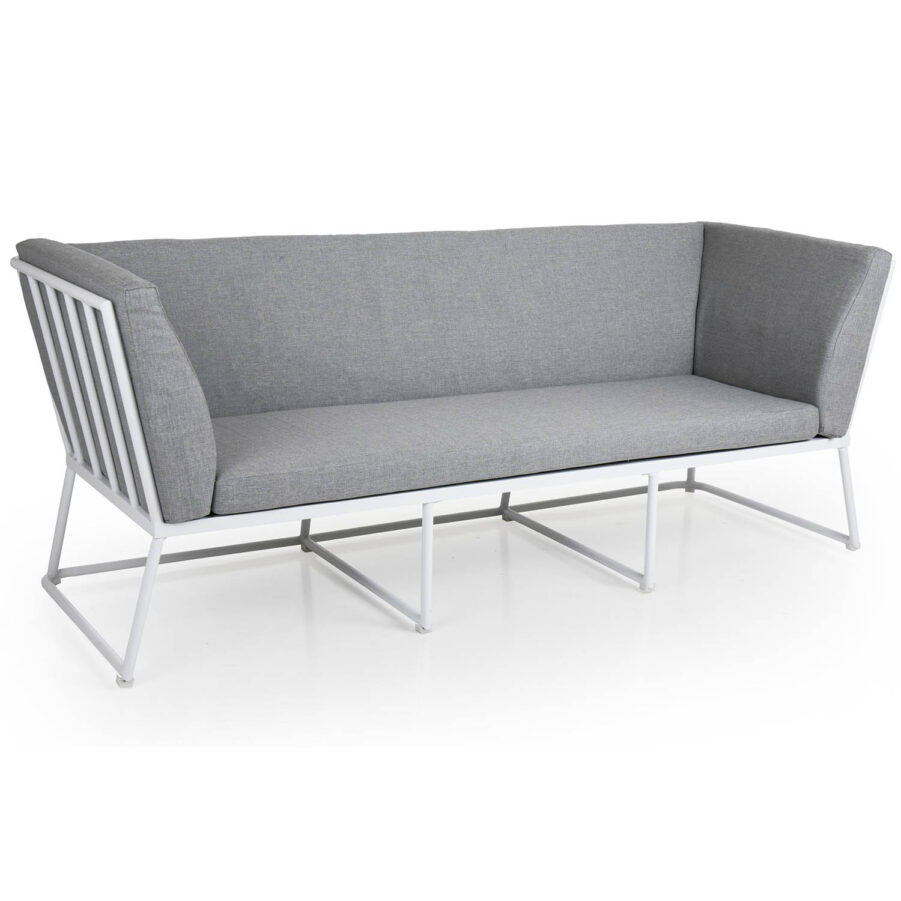 Brafab Vence 3-sits soffa vit/grå