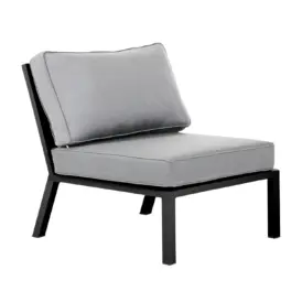 Belfort mittdel svart/pärlgrå