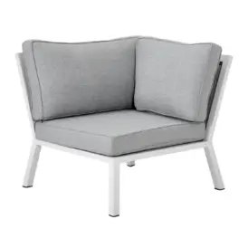 Belfort hörndel vit/pärlgrå