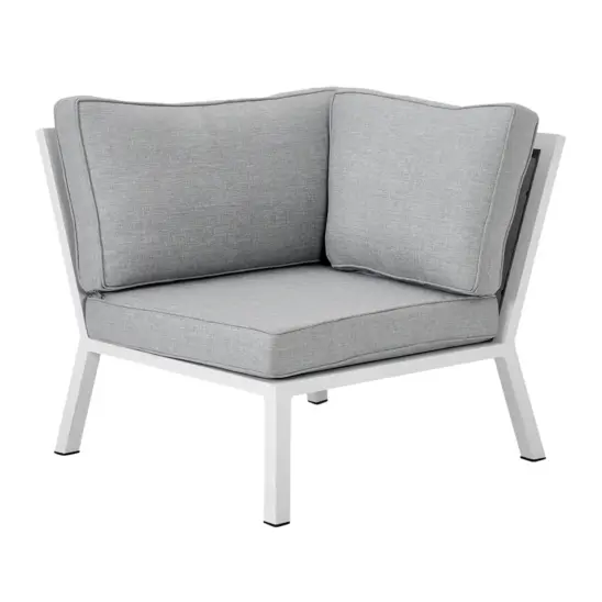 Belfort hörndel vit/pärlgrå