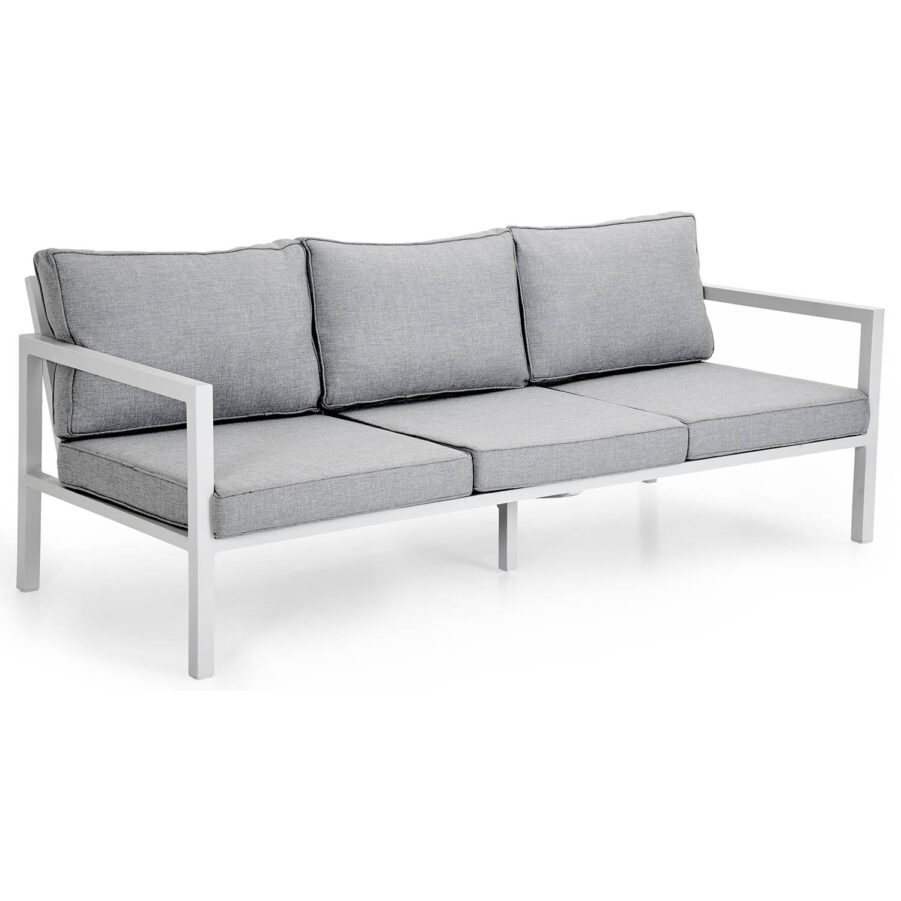 Brafab Belfort 3-sits soffa vit/pärlgrå