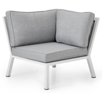 Brafab Belfort hörndel vit/pärlgrå