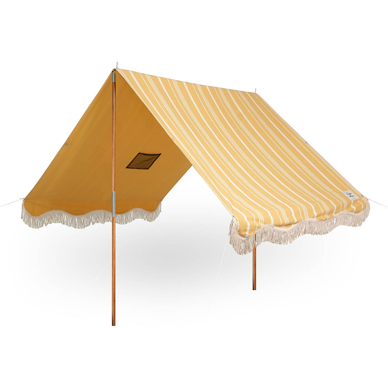 Premium strandtält Vintage gulrandigt