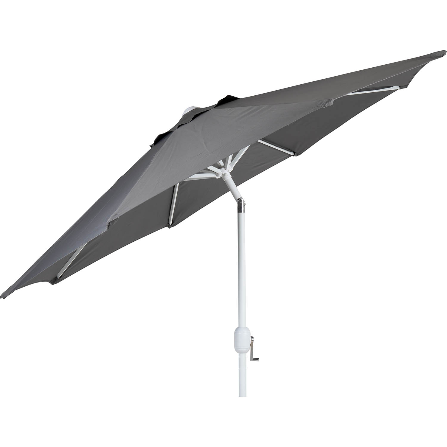 Cambre parasoll vit/grå Ø250 cm