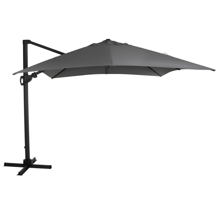 Brafab Varallo frihängande parasoll 300x300 cm antracit/grå