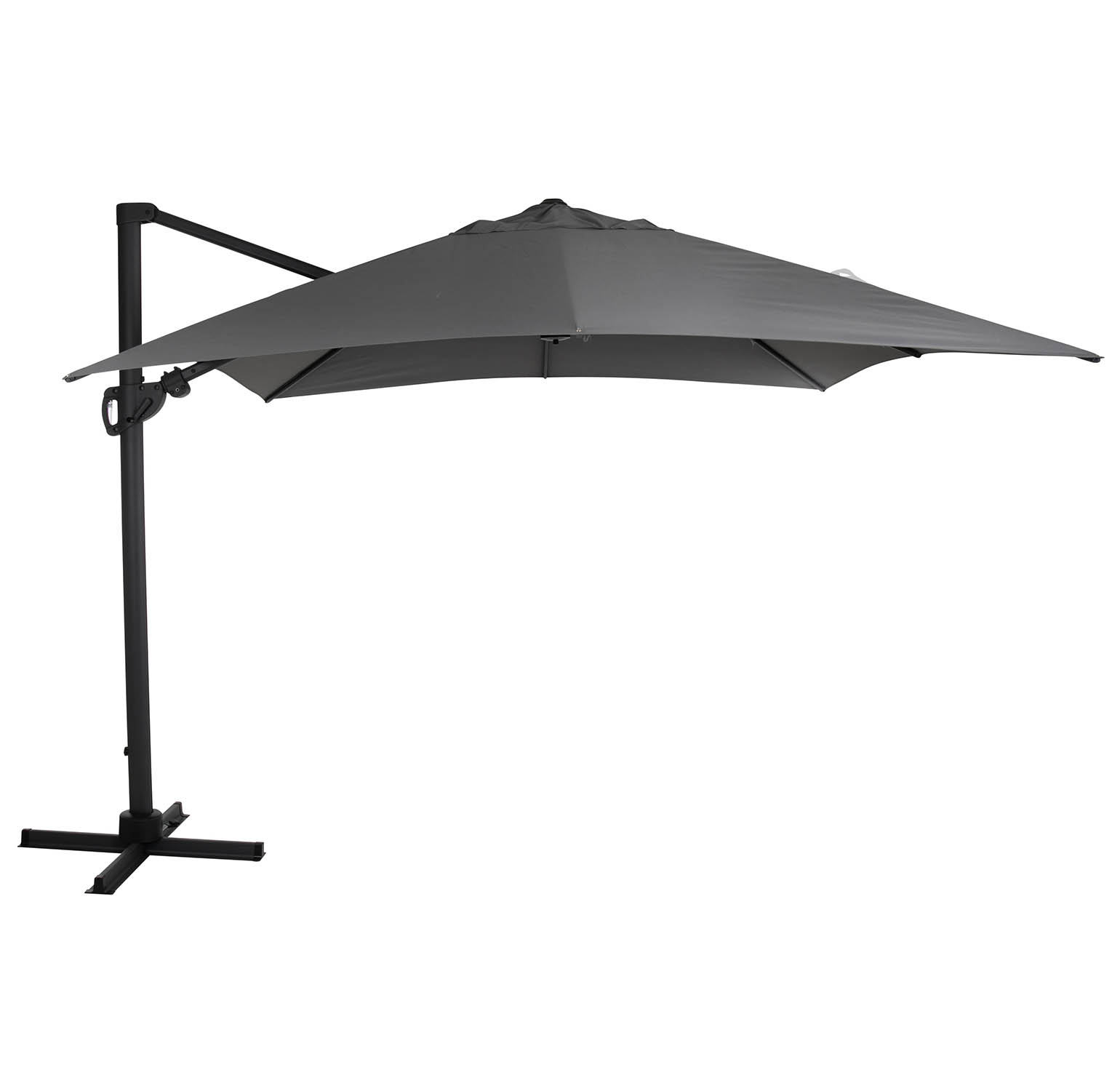 Varallo frihängande parasoll antracit/grå 300x300 cm