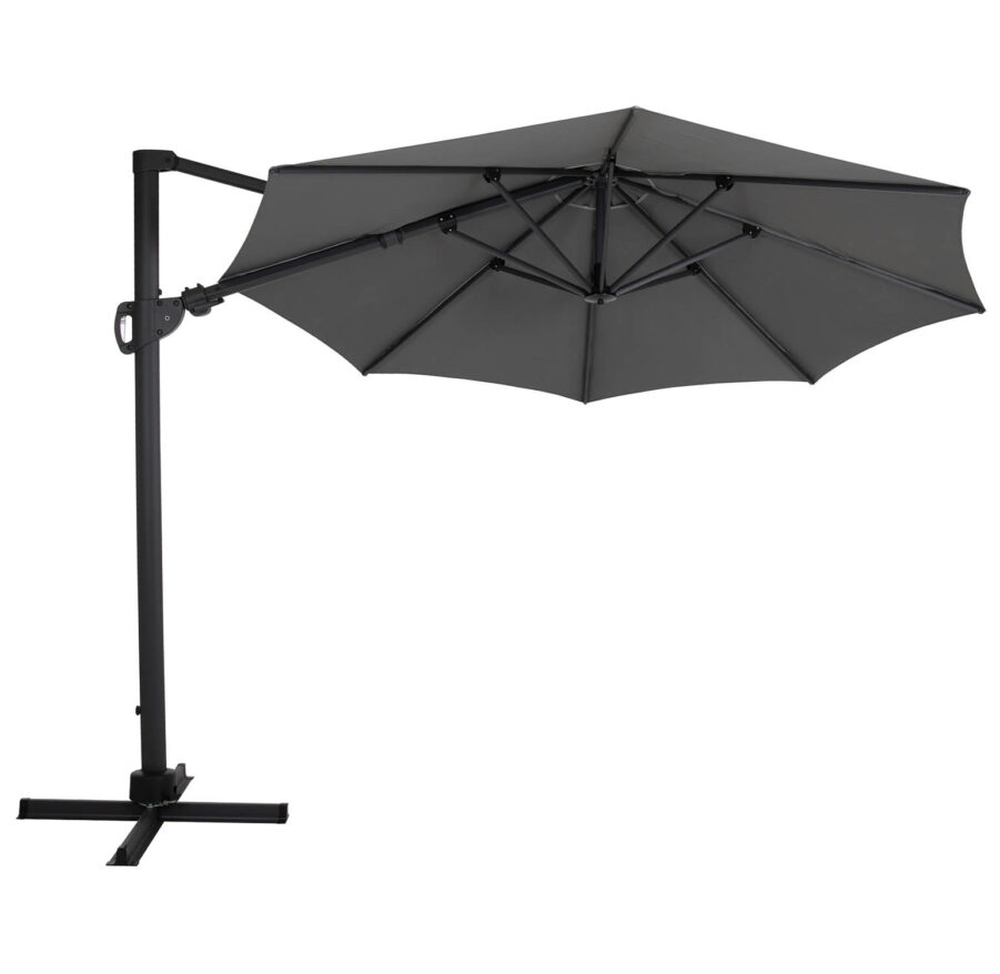 Brafab Varallo frihängande parasoll Ø300 cm antracit/grå