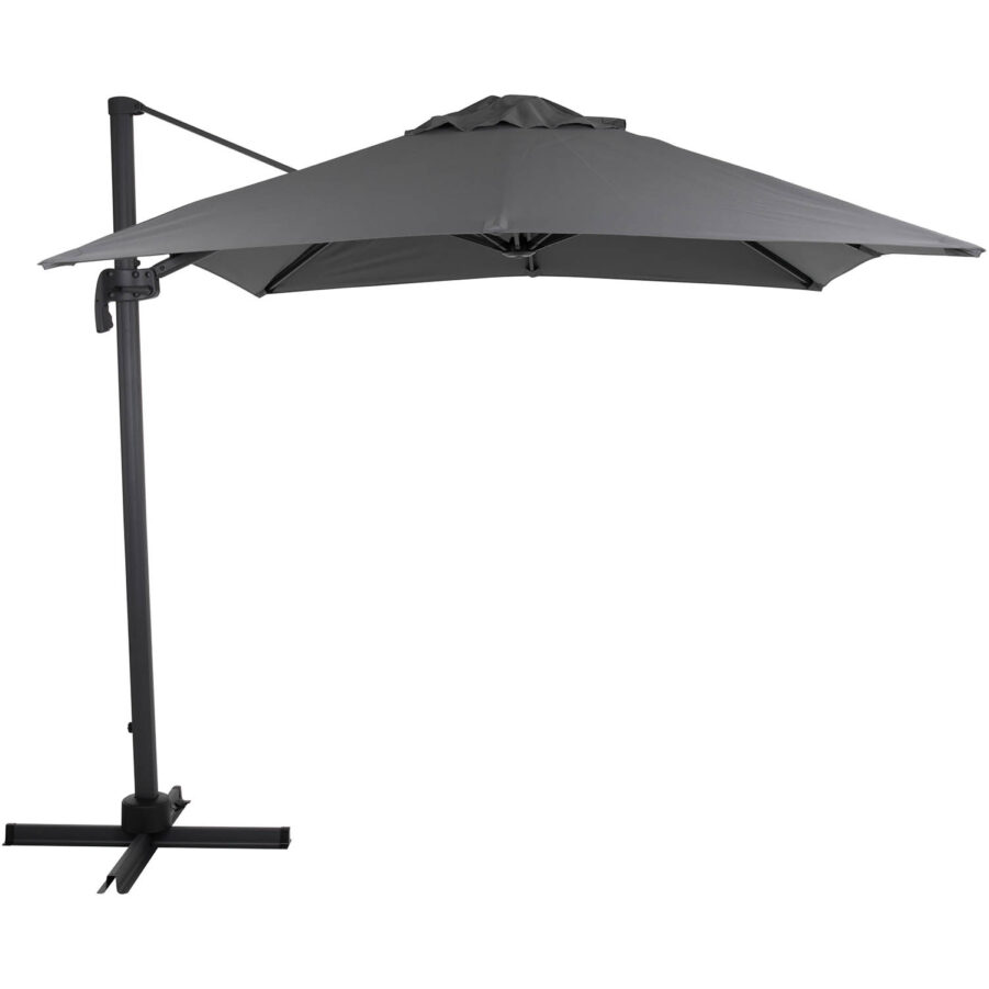 Brafab Linz frihängande parasoll 250x250 cm antracit/grå