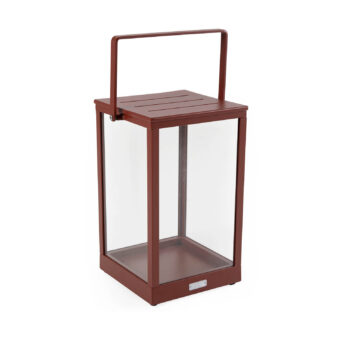 Belfort ljuslykta med handtag -  paprika, H43 cm