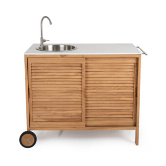 Brafab Figalia utekök teak/marmor