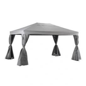 Biella paviljong 3x4m, i färgen grå.