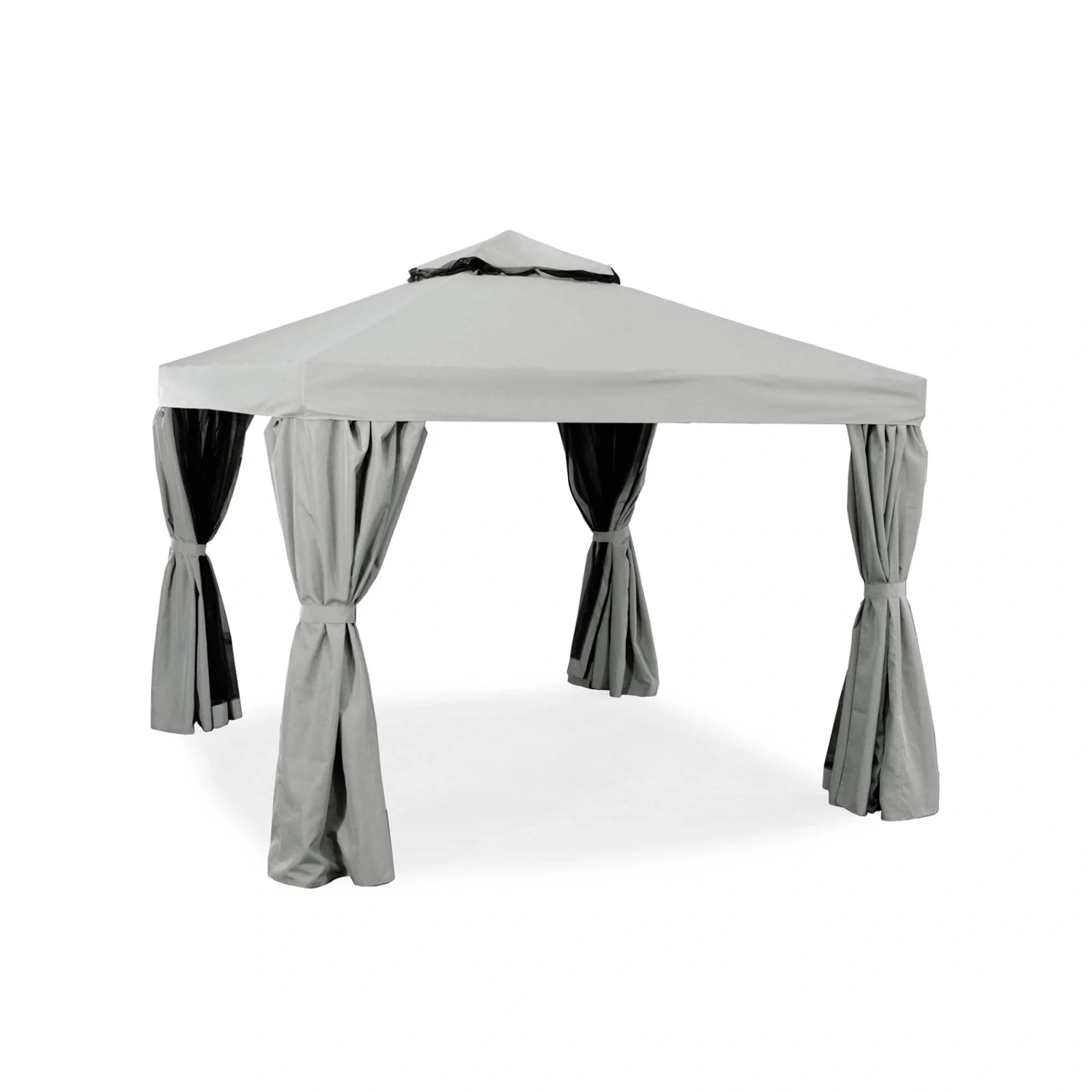 Luxor paviljong ljusgrå 300x300 cm