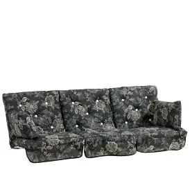 Hammockdynor låg rygg bomull - nadira svart