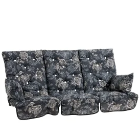 Hammockdynor hög rygg bomull - nadira svart