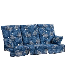 Hammockdynor hög rygg bomull - nadira blå