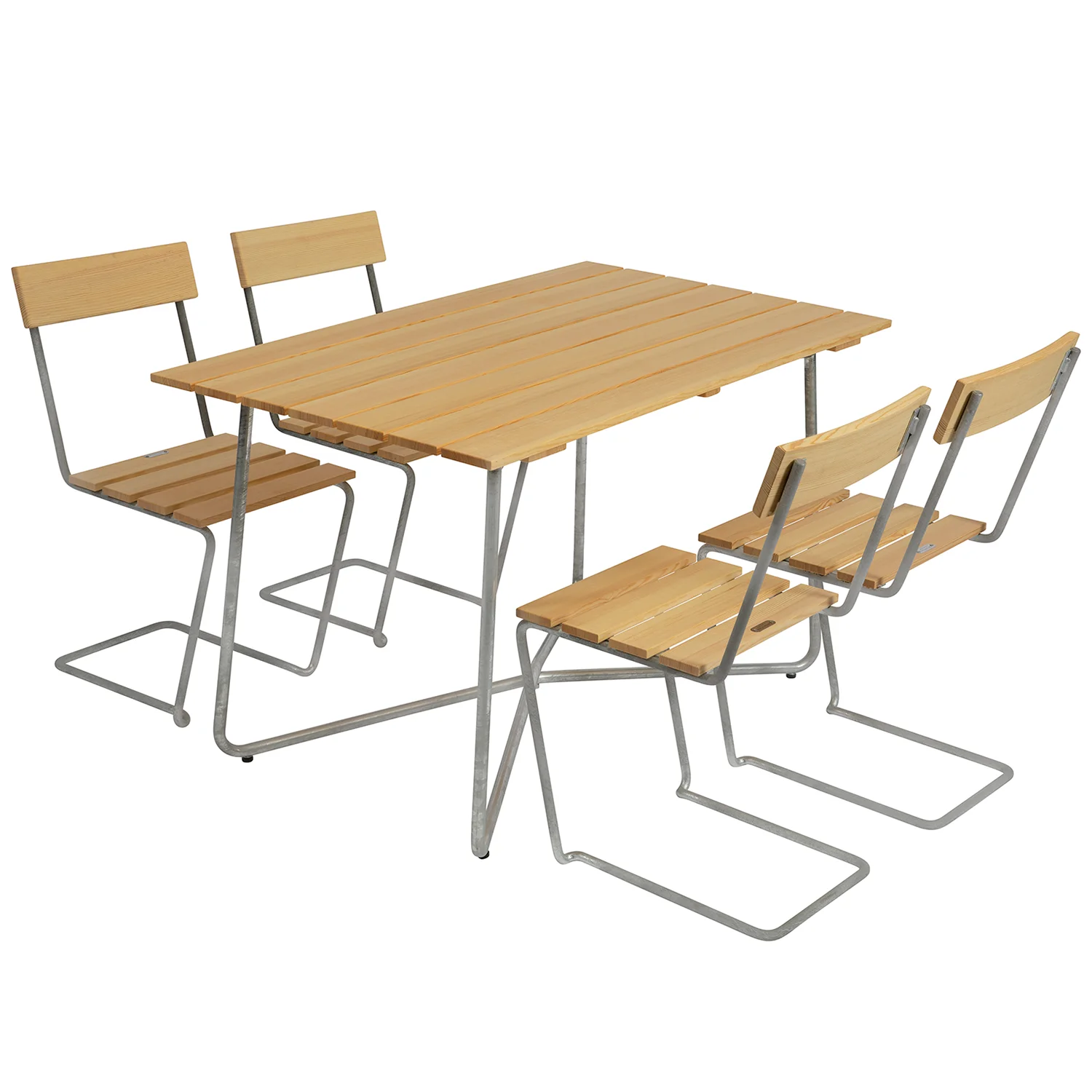 Product Image for Klassikergrupp oljad furu / varmförzinkad, Stol 1 / B25A