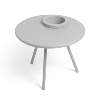 Fatboy bakkes sidobord med växtkärl Ø60 cm ljusgrå