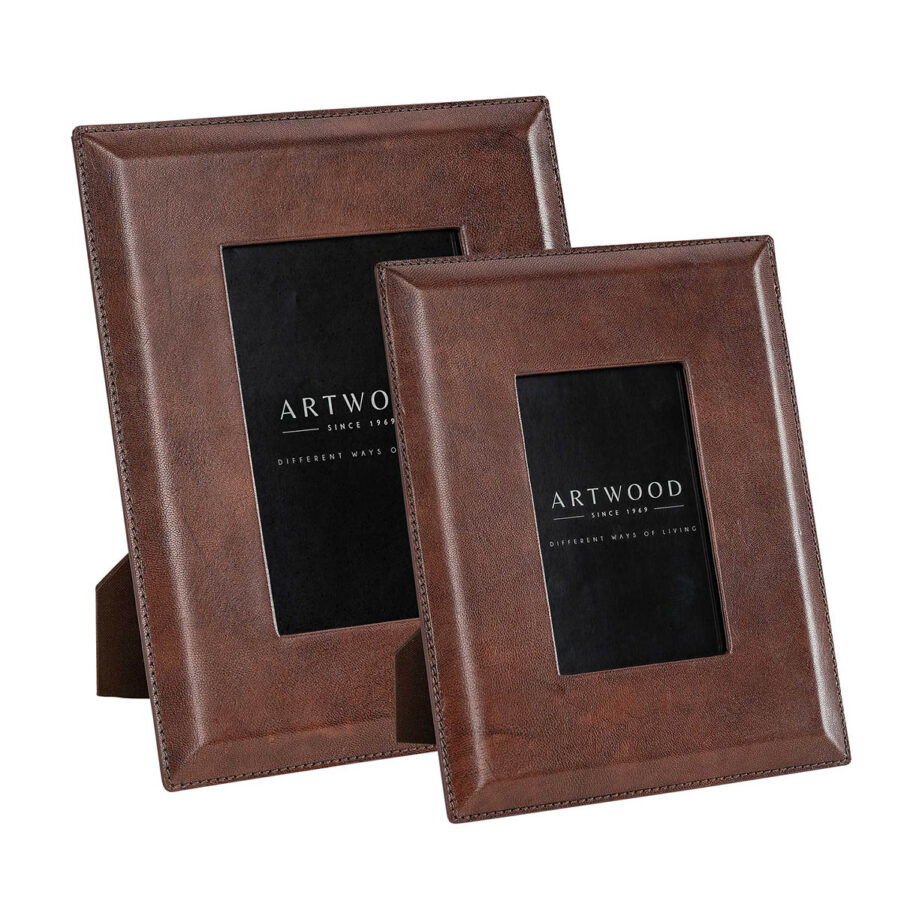 Artwood Mendoza fotoram brown leather 2-set