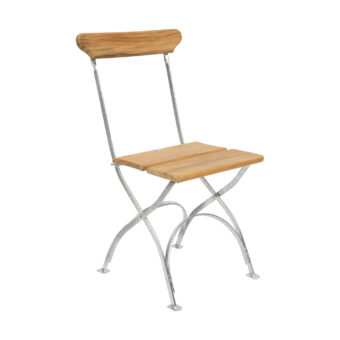 Bryggeristol teak / varmförzinkat stativ