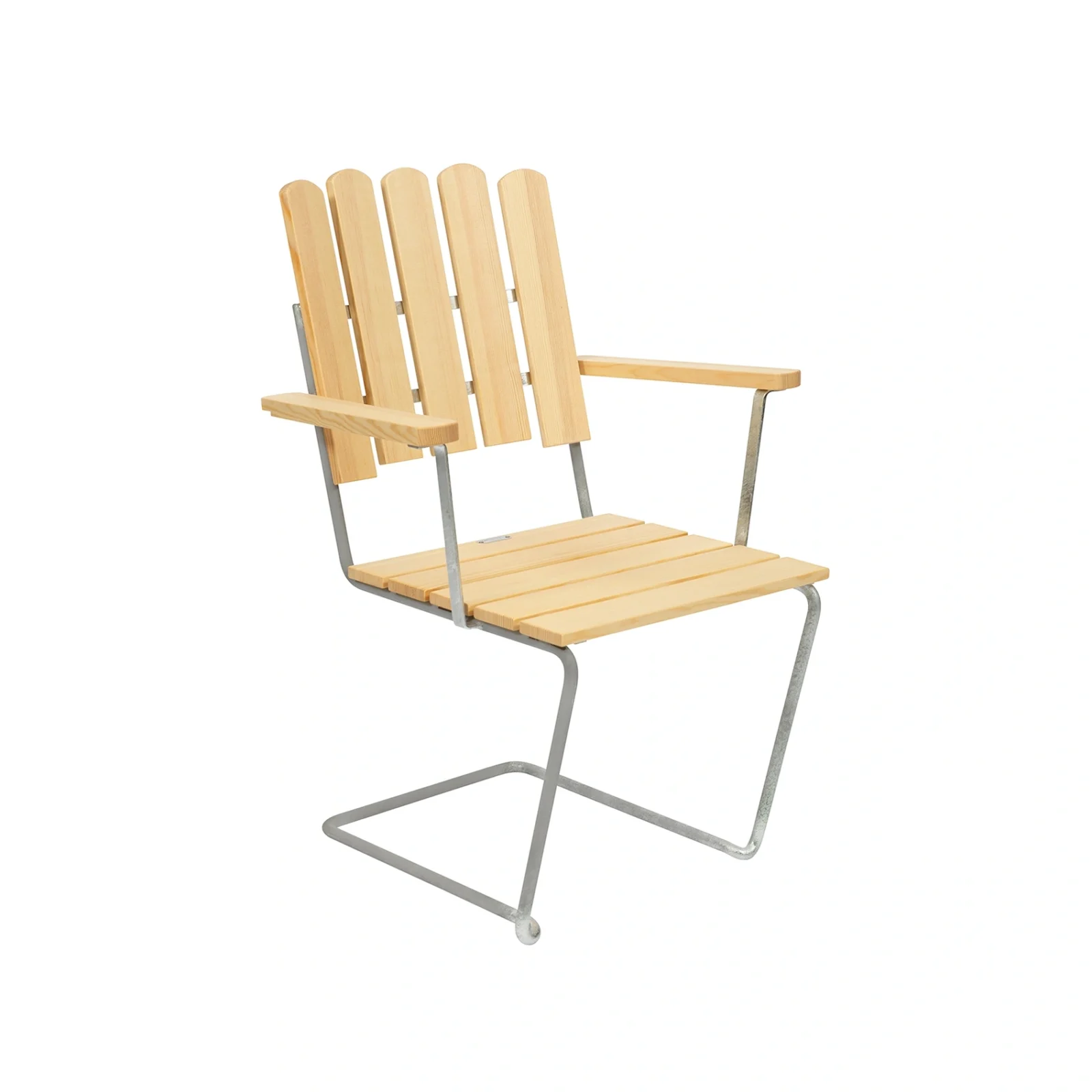 A2 fåtölj oljad furu/varmförzinkat