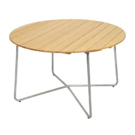 9A bord oljad furu/varmförzinkat Ø120 cm