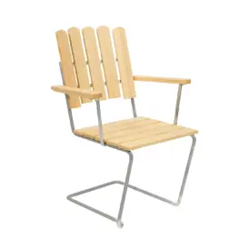 A2 fåtölj oljad furu/varmförzinkat