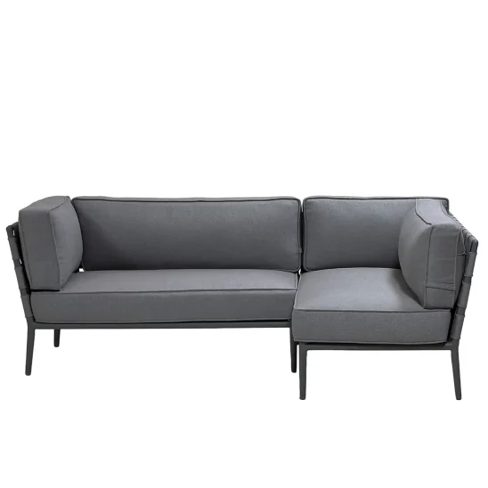 Conic hörnsoffa liten grå