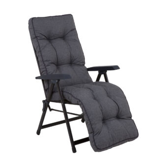 Baden-Baden vilstol med dyna – mörkgrå/antracitgrå
