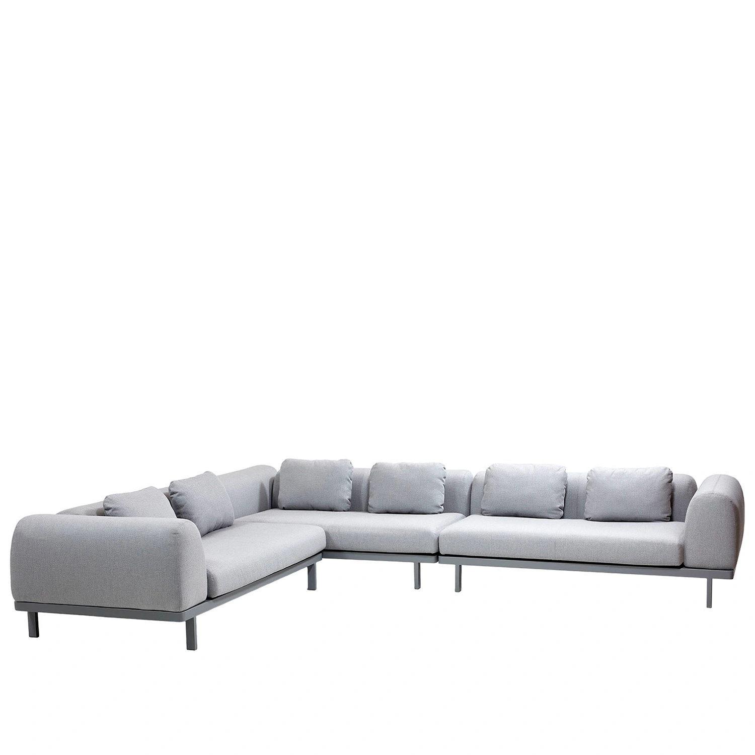 Space hörnsoffa stor, ljusgrå