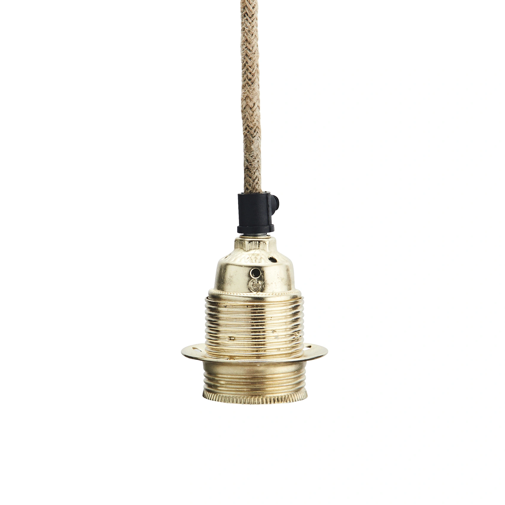 Lampsladd mässingsfärg/natur 3 meter