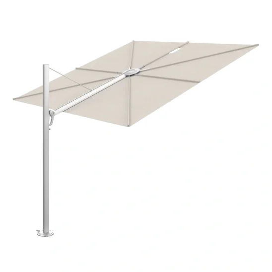 Umbrosa Spectra straight parasoll med aluminiumpelare och parasollduk i färgen canvas.