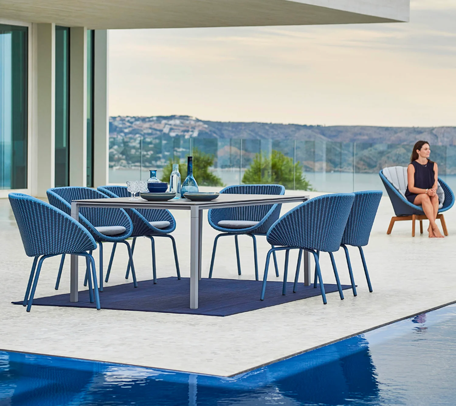 Pure matbord ljusgrå 200x100 cm