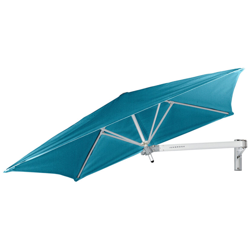 Paraflex litet fyrkantigt parasoll i färgen Adriatic.