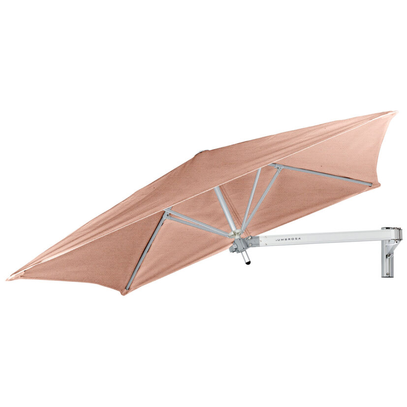 Paraflex litet fyrkantigt parasoll i färgen Blush.