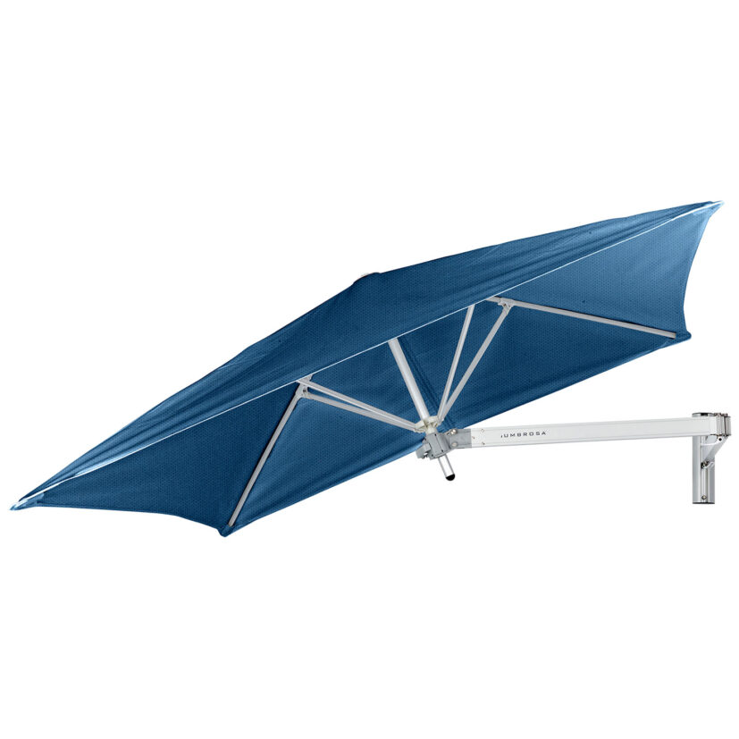 Paraflex litet fyrkantigt parasoll i färgen Blue Storm.