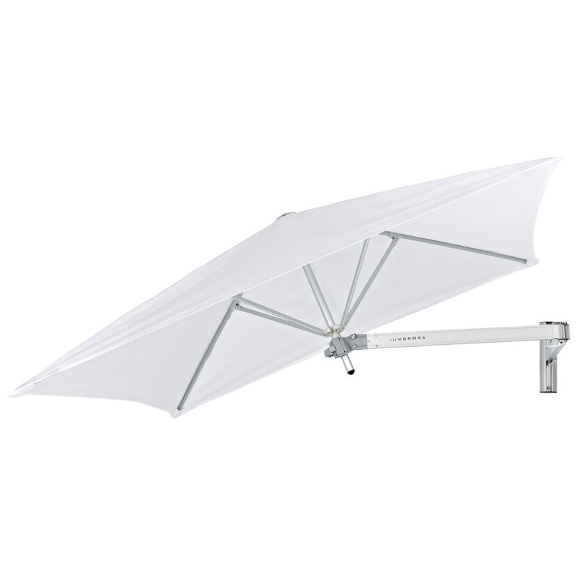 Paraflex litet fyrkantigt parasoll i färgen natural.