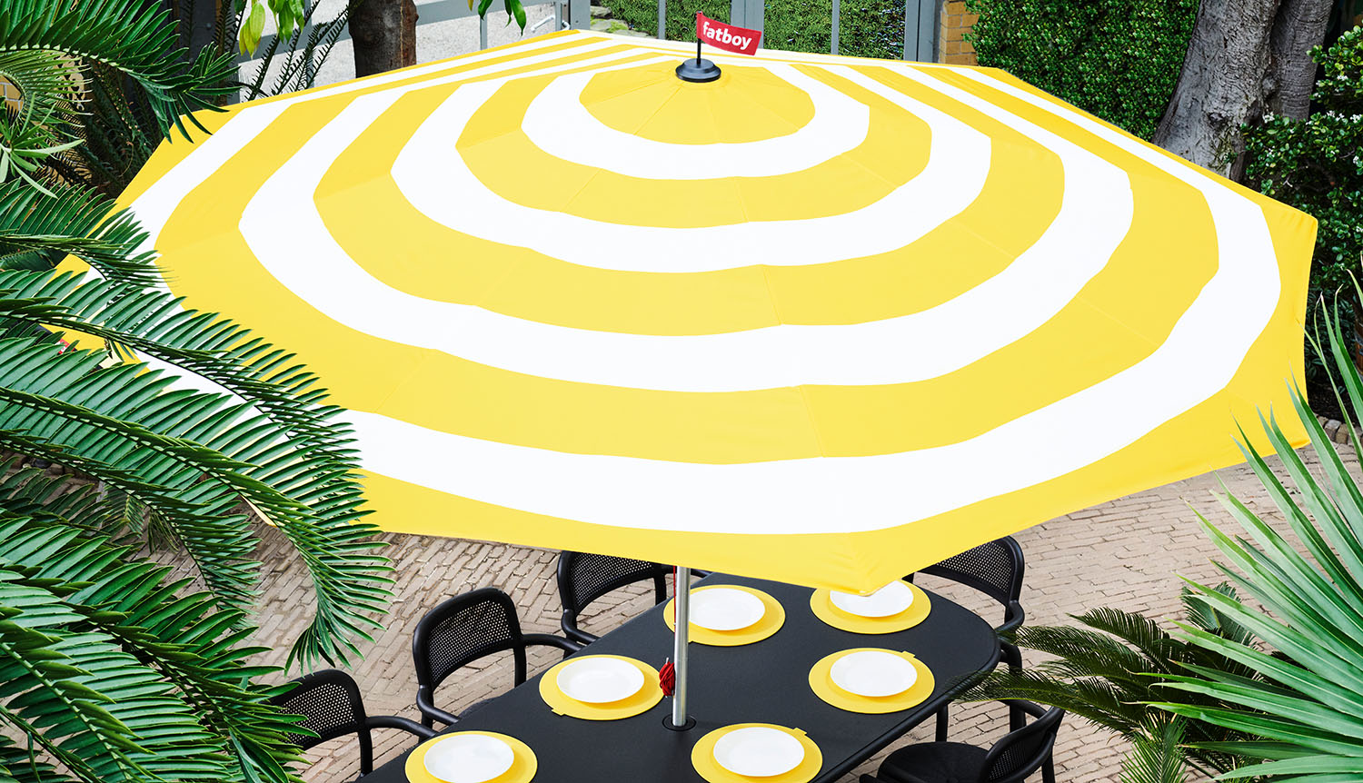 Stripesol parasoll citrongul Ø350 cm