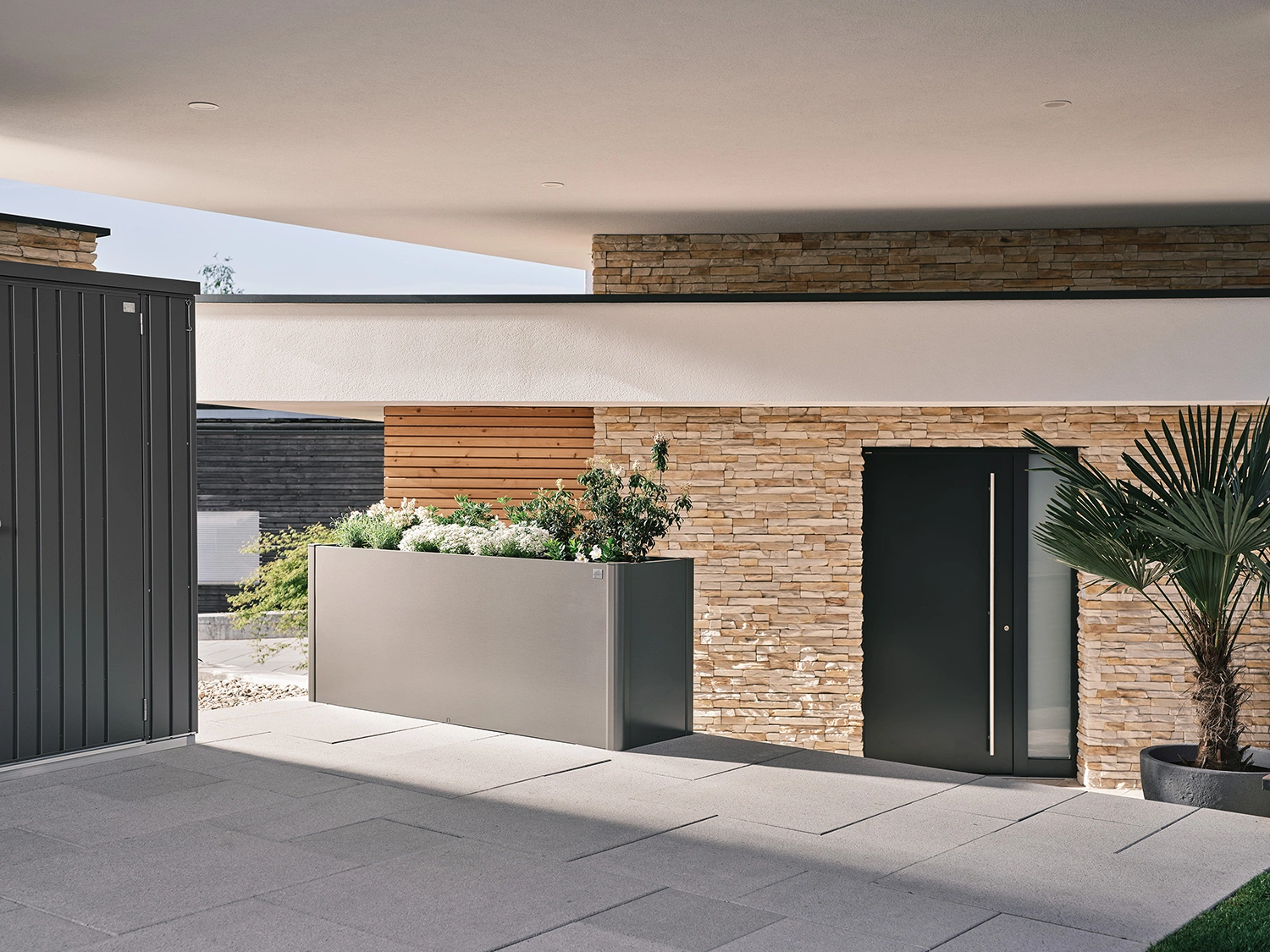 Belvedere Maxi 200 planteringslåda - kvartsgrå