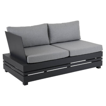 Brafab Ambon 2-sits avslut höger antracit/grå