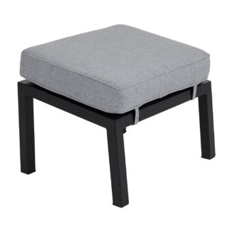 Brafab Belfort fotpall svart/pärlgrå